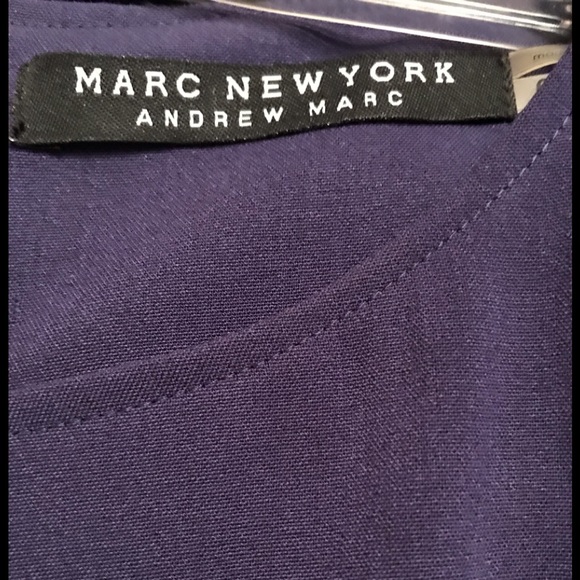 EUC  SHARP LOOKING PURPLE DRESS BY ANDREW MARC - Picture 3 of 4